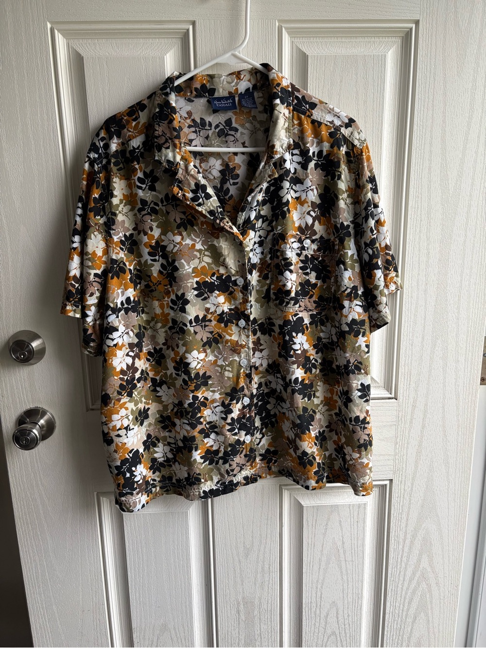 Gloria Vanderbilt Casuals 2X Floral Button Front Blouse Plus Size